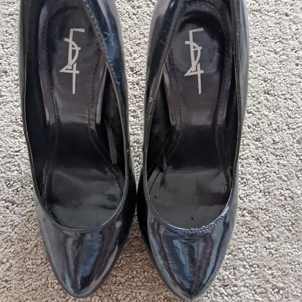 Forever21 black heels pumps